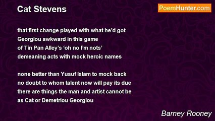 Barney Rooney - Cat Stevens