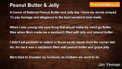 Jim Yerman - Peanut Butter & Jelly