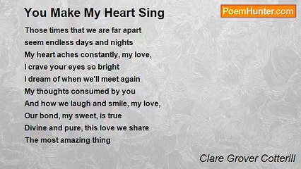 Clare Grover Cotterill - You Make My Heart Sing
