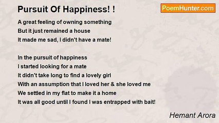 Hemant Arora - Pursuit Of Happiness! !