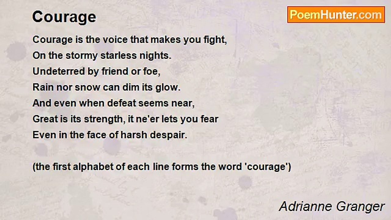 Adrianne Granger - Courage
