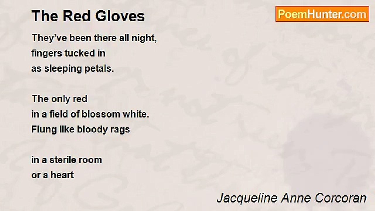 Jacqueline Anne Corcoran - The Red Gloves