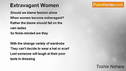 Toshie Nohara - Extravagant Women