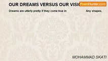 MOHAMMAD SKATI - OUR DREAMS VERSUS OUR VISIONS