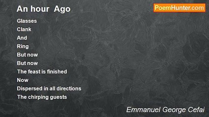 Emmanuel George Cefai - An hour  Ago