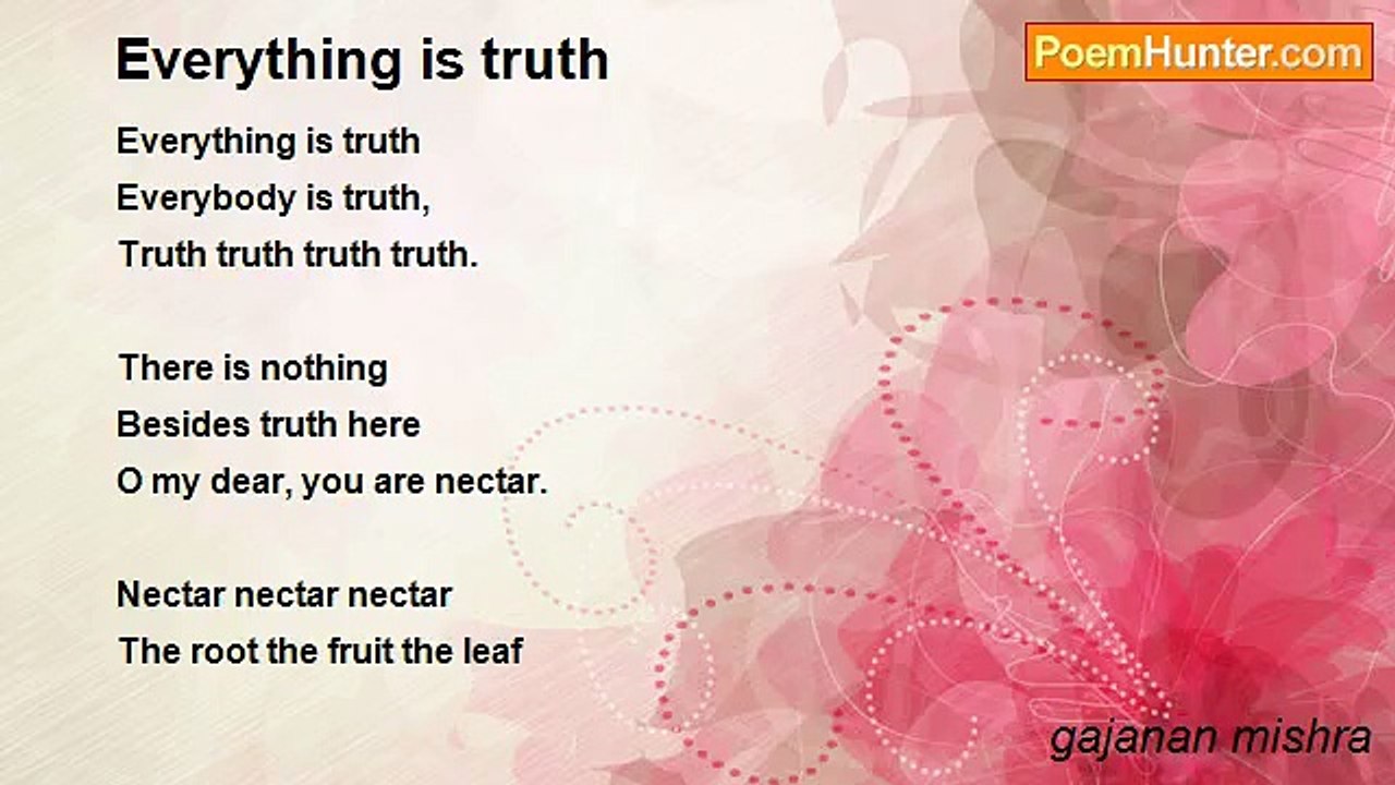 gajanan mishra - Everything is truth