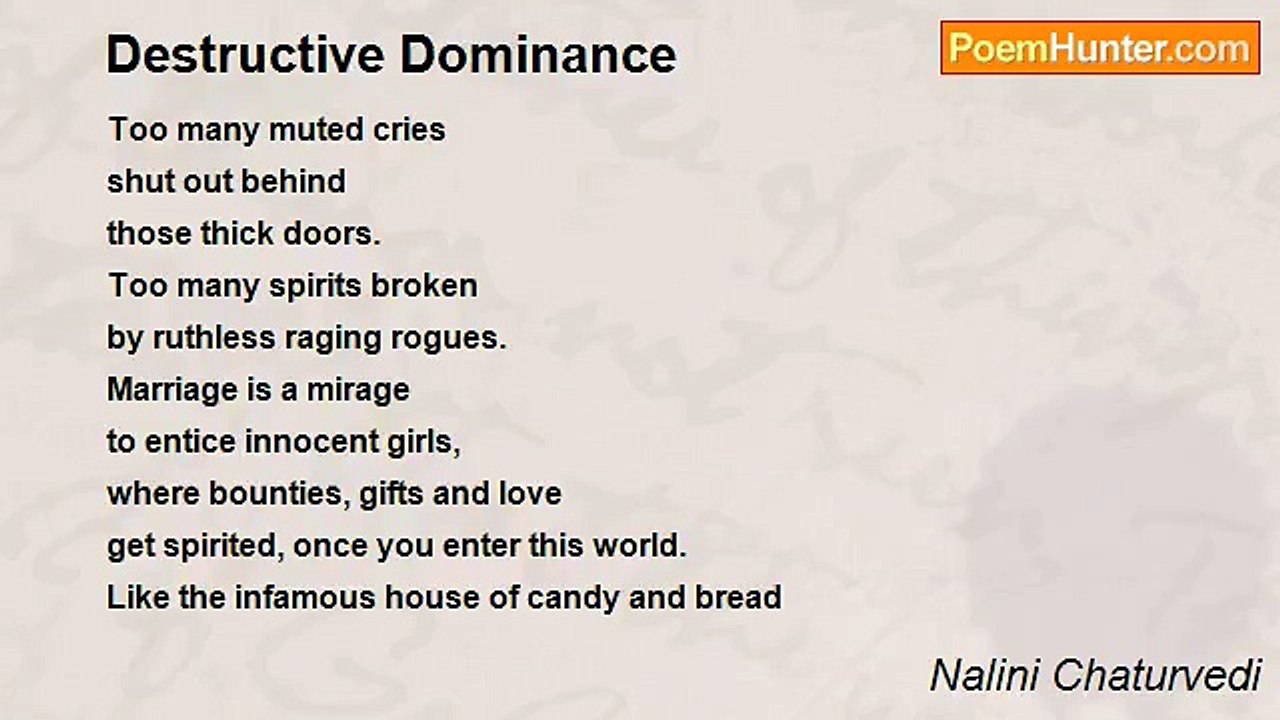 Nalini Jyotsana Chaturvedi - Destructive Dominance