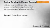 Terence G. Craddock (afterglows echoes of starlight) - Spring Sun Ignite Eternal Season Flame