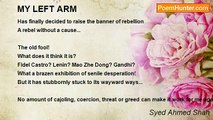 Syed Ahmed Shah - MY LEFT ARM