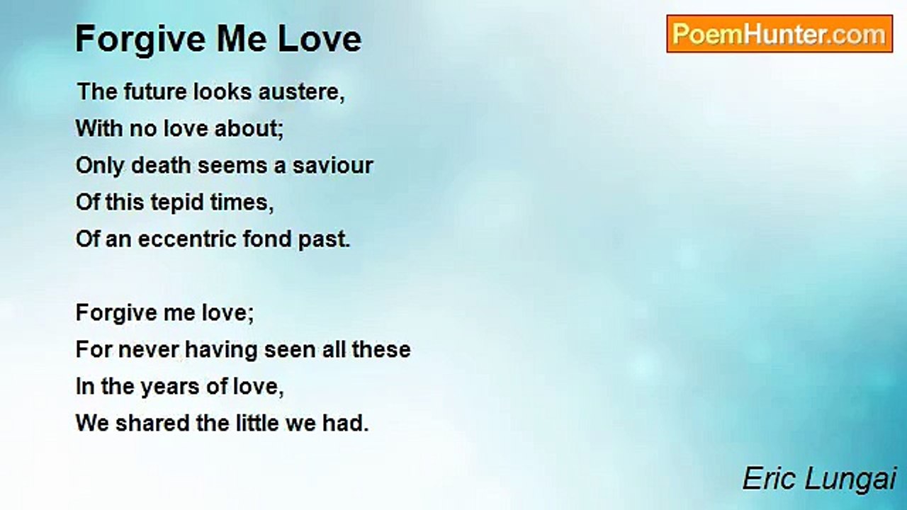 Eric Lungai - Forgive Me Love