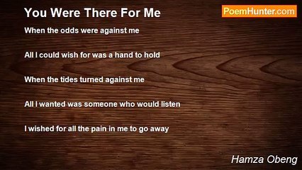 Hamza Obeng - You Were There For Me