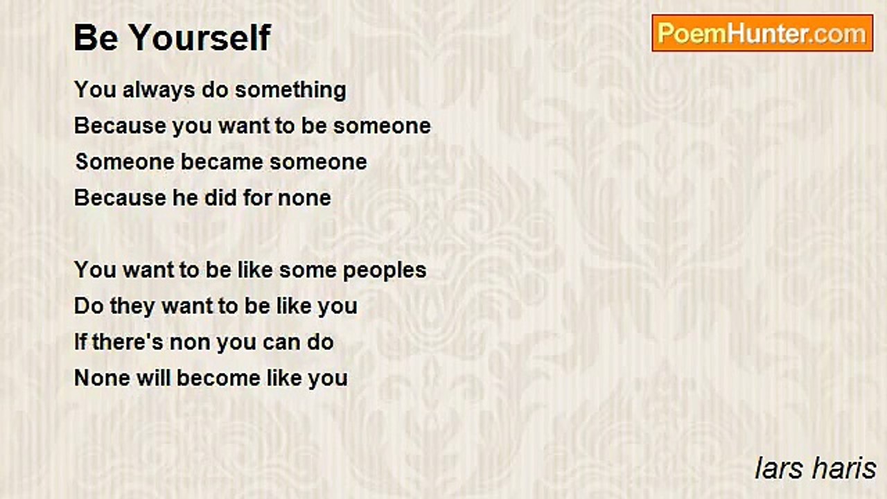lars haris - Be Yourself