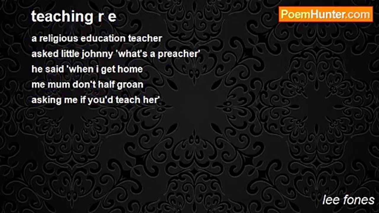lee fones - teaching r e