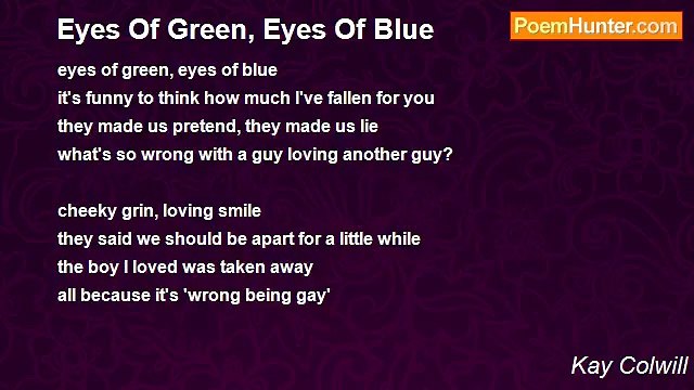 Kay Colwill - Eyes Of Green, Eyes Of Blue