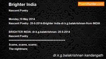 dr.k.g.balakrishnan kandangath - Brighter India