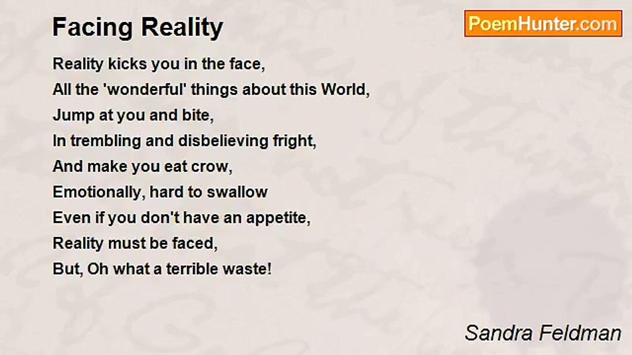 Sandra Feldman - Facing Reality