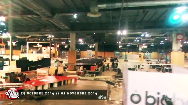 Paris Games Week 2014 : le montage du salon filmé par un drone