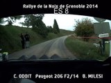 Caméra embarquée ES 8 rallye de la Noix de Grenoble 2014 ODOIT