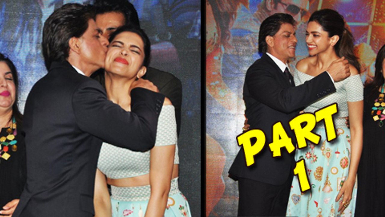 Shahrukh Khan Kisses Deepika Padukone | Sharaabi Song Launch | Happy New Year
