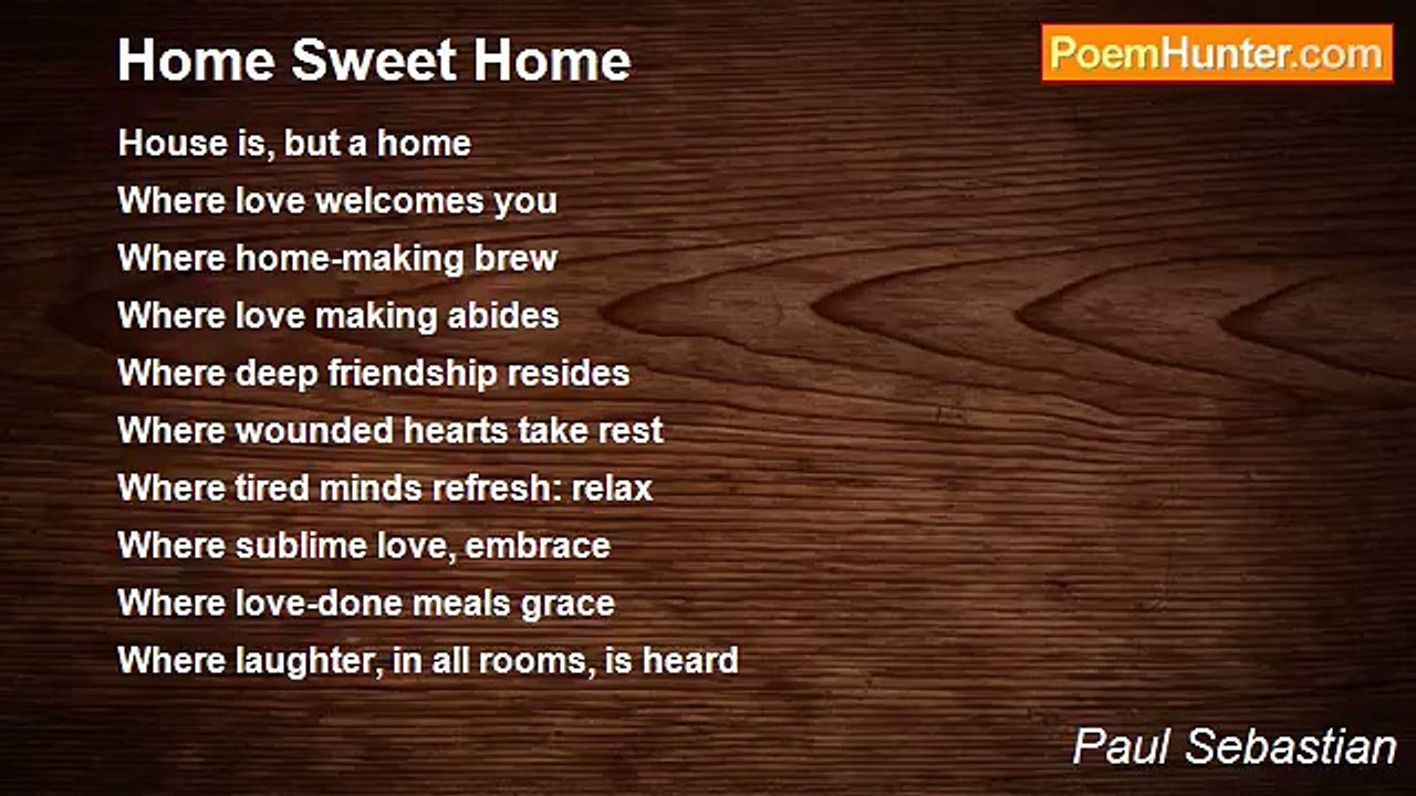 Paul Sebastian - Home Sweet Home