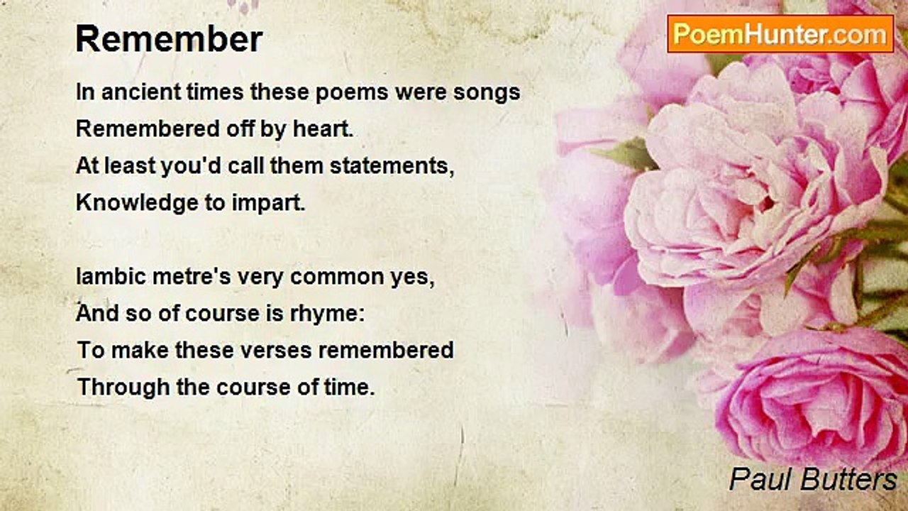 Paul Butters - Remember