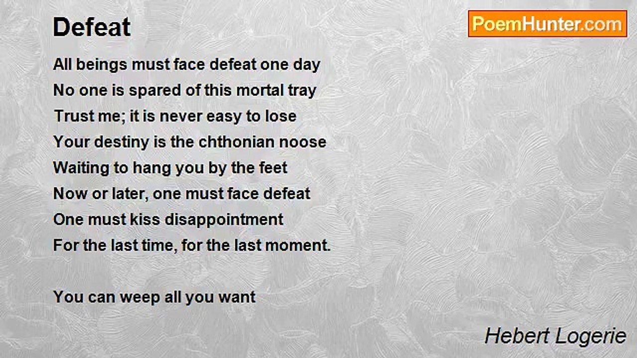 Hebert Logerie - Defeat