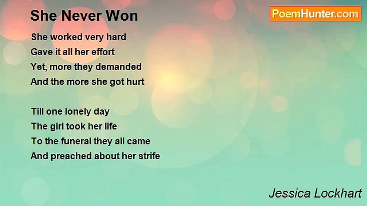 Jessica Lockhart - She Never Won