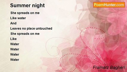 Framarz Bagheri - Summer night