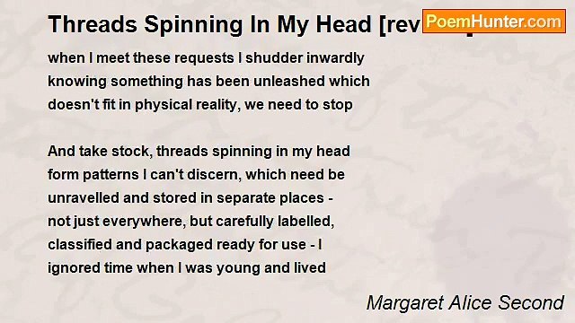 Margaret Alice Second - Threads Spinning In My Head [revised]