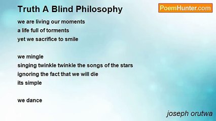 joseph orutwa - Truth A Blind Philosophy