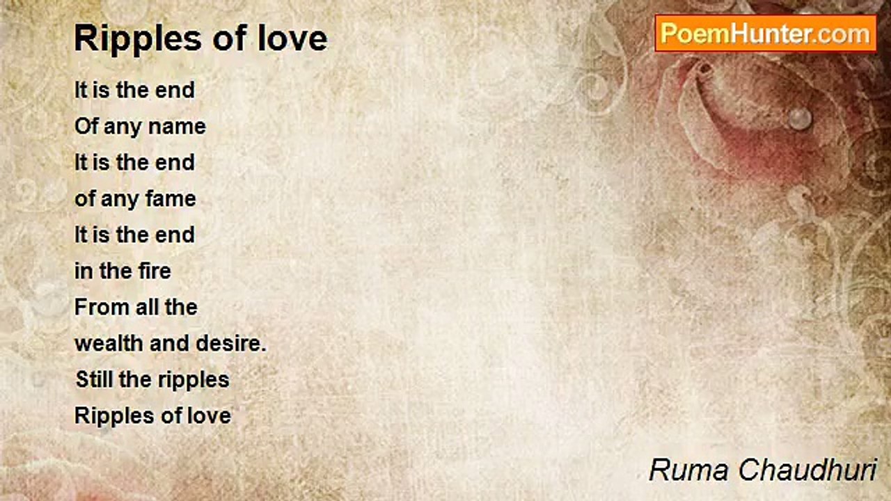 Ruma Chaudhuri - Ripples of love