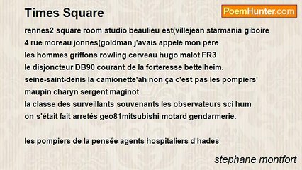 stephane montfort - Times Square