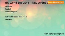 john tiong chunghoo - fifa world cup 2014 -  Italy versus Costa Rica