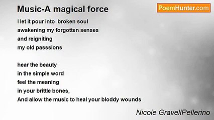 Nicole GravellPellerino - Music-A magical force