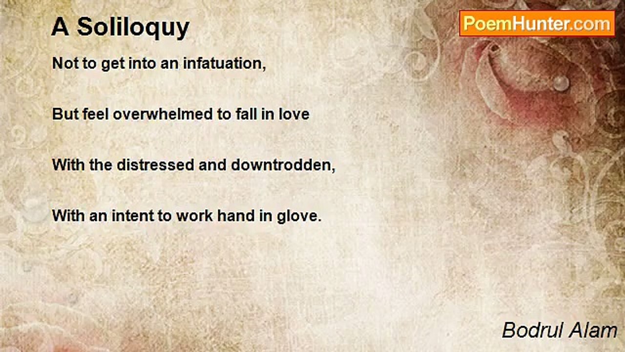 Bodrul Alam - A Soliloquy