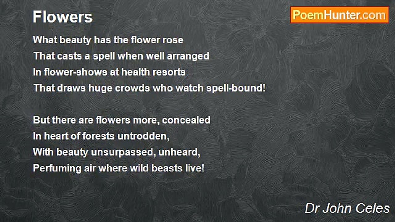 Dr John Celes - Flowers
