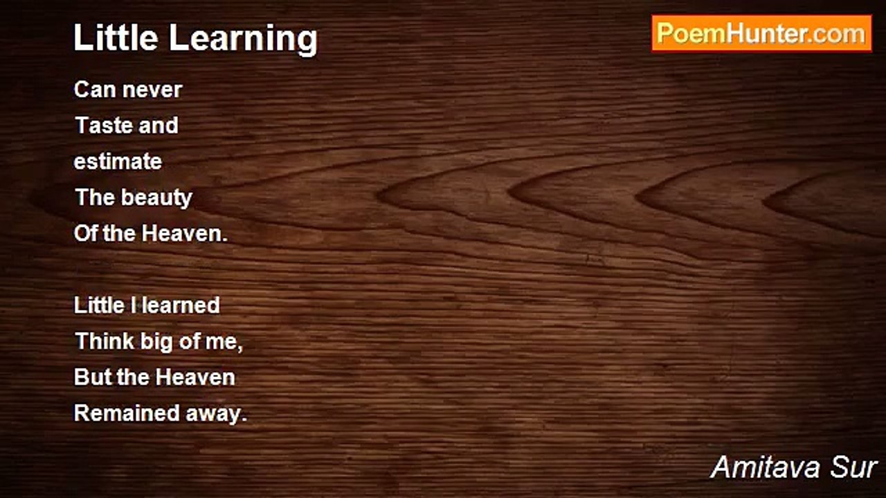 Amitava Sur - Little Learning
