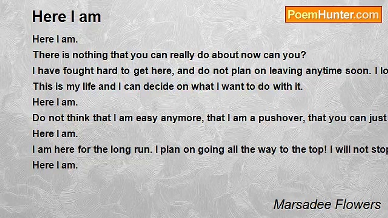 Marsadee Flowers - Here I am