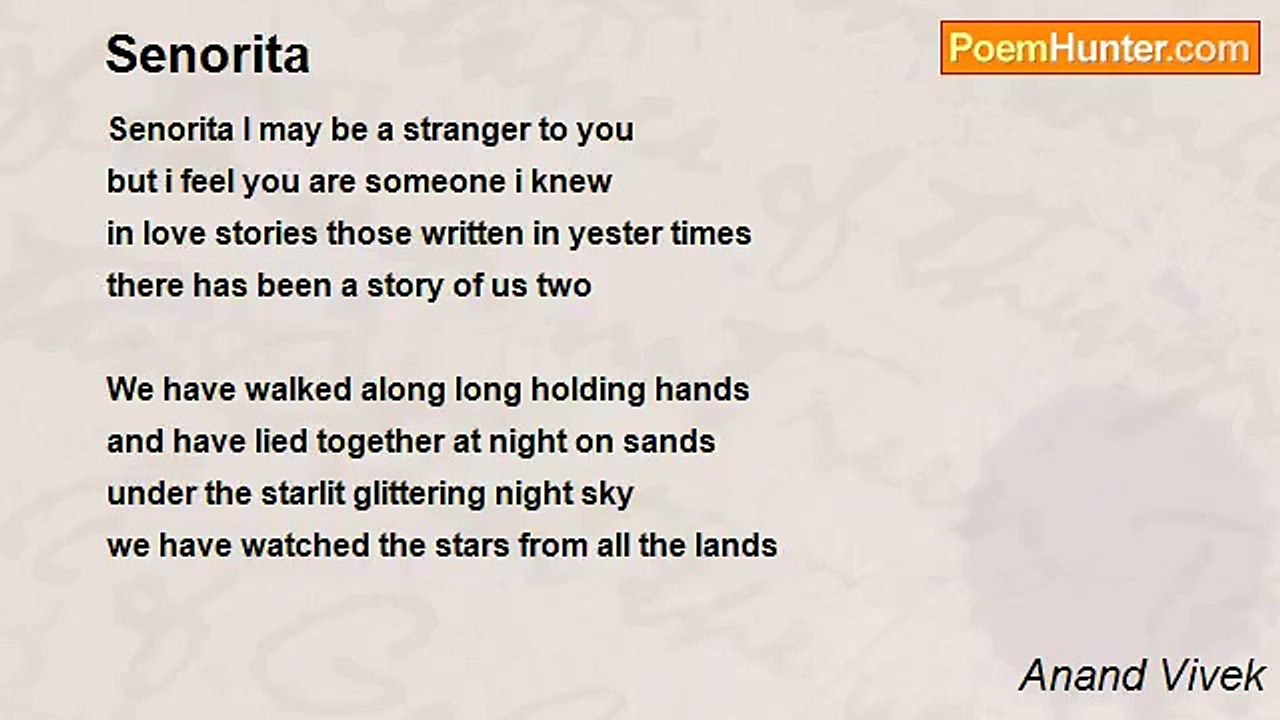 Anand Vivek - Senorita