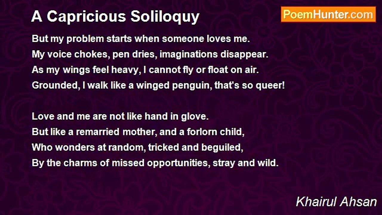 Khairul Ahsan - A Capricious Soliloquy