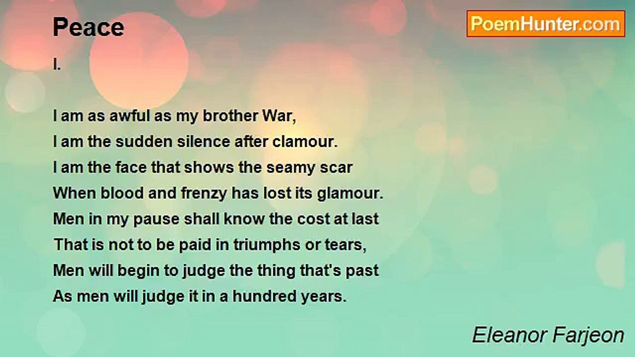 Eleanor Farjeon - Peace
