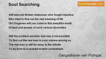 Gangadharan nair Pulingat.. - Soul Searching.