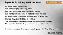 gajanan mishra - My wife is telling me I am mad