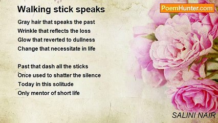 SALINI NAIR - Walking stick speaks