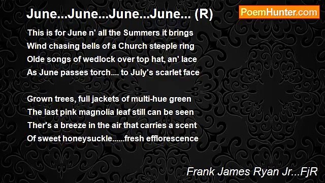 Frank James Ryan Jr...FjR - June...June...June...June... (R)