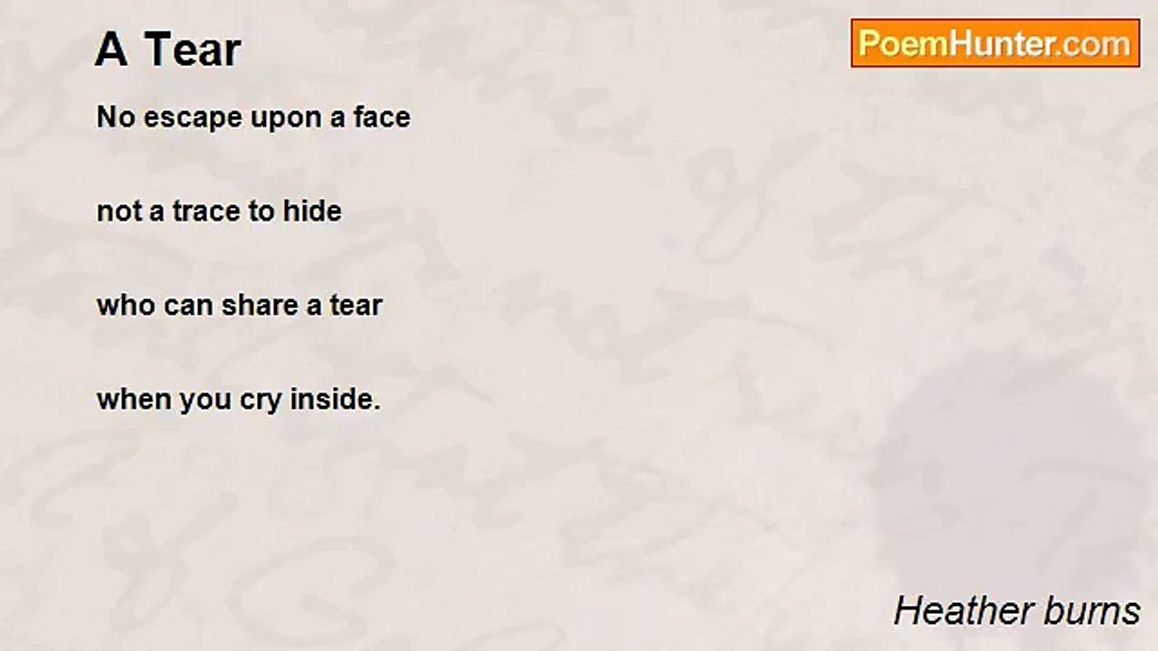 Heather Burns - A Tear