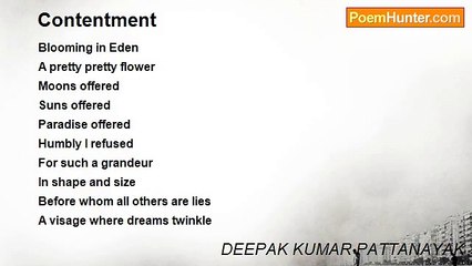 DEEPAK KUMAR PATTANAYAK - Contentment
