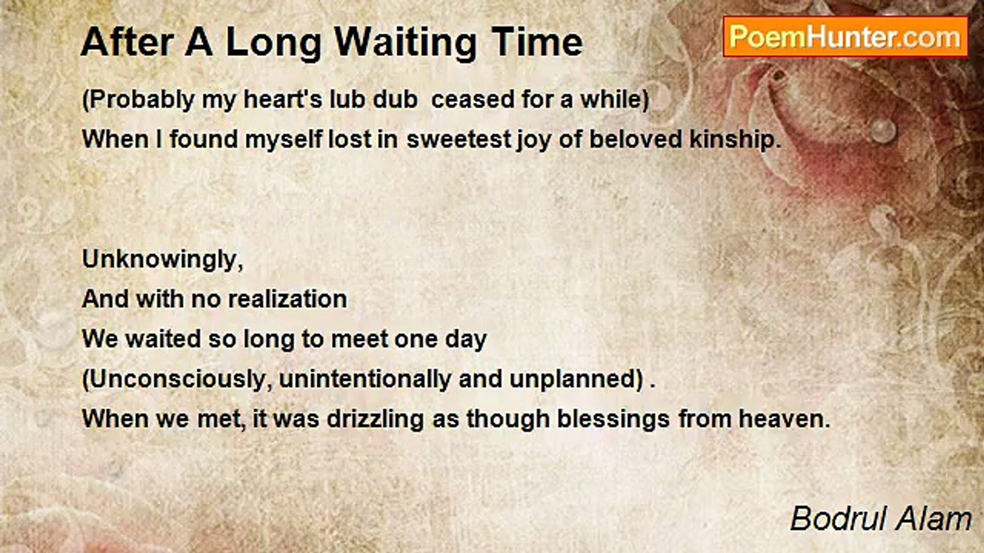 ⁣Bodrul Alam - After A Long Waiting Time
