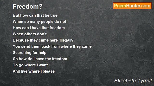 Elizabeth Tyrrell - Freedom?