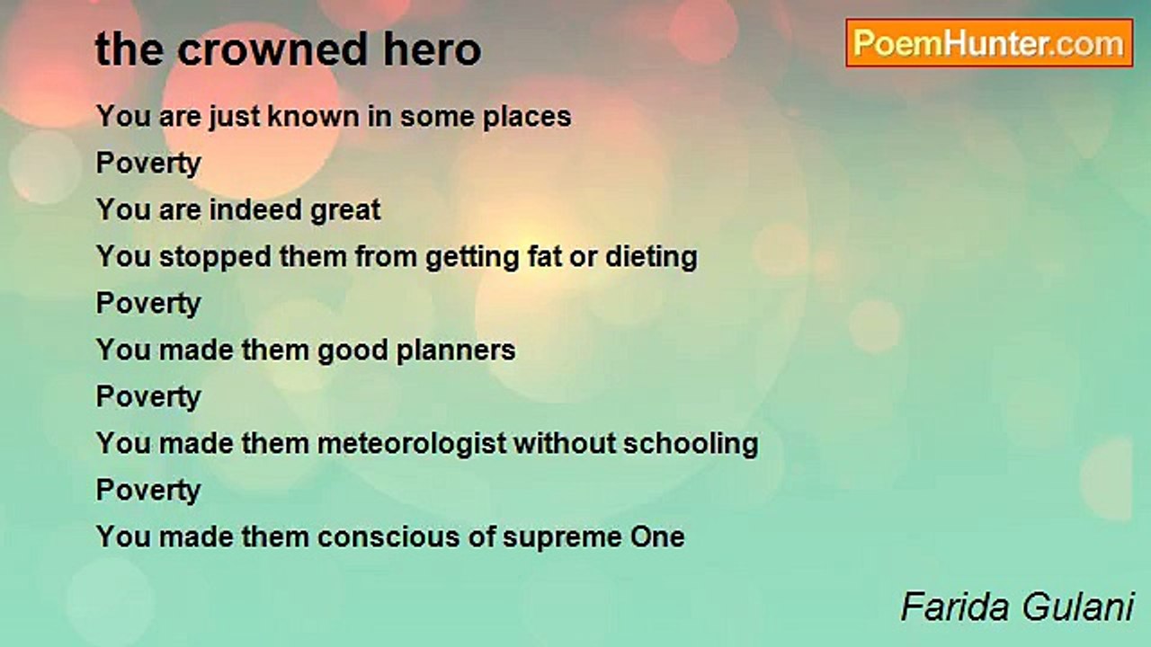 Farida Gulani - the crowned hero